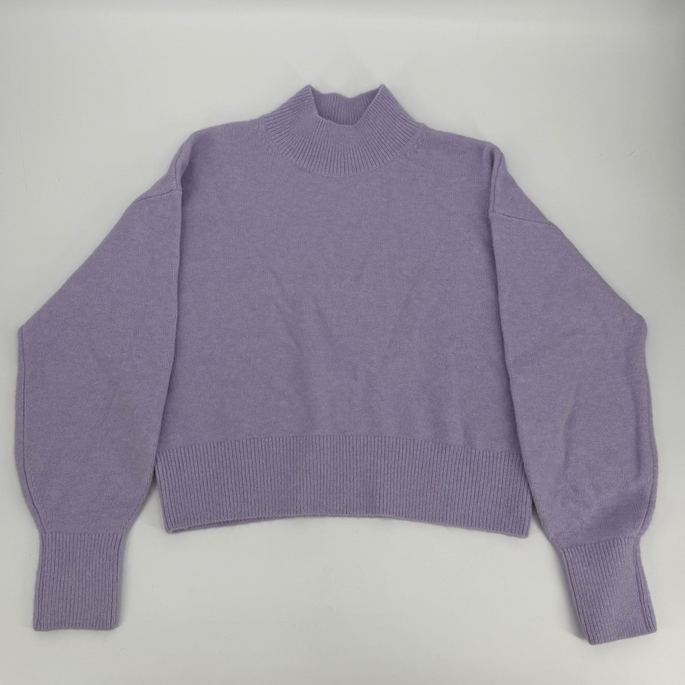 & Other Stories Los Angeles Atelier Mock Neck Lavender Purple Sweater Small